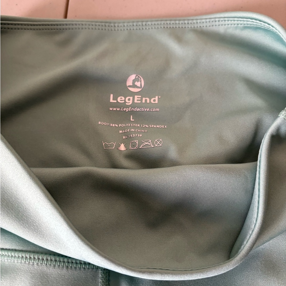 Legend Olive Green Leggings with Stretch Comfort